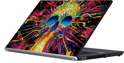 Eclipse The Psychedelic Graphics Vinyl Reusable Laptop Skin Compatible for 15.6 inch