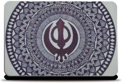 Merchbay Sikh Khanda Mandala Jasmine Kaur Lotey 1 Vinyl Laptop Skin Compatible for 14.1 inch