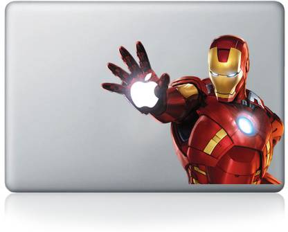 Automers Iron Man Apple Macbook Vinyl Laptop Skin Compatible for 15 inch
