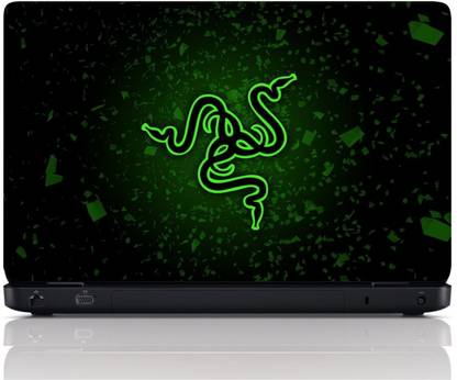 MGN Green Snake Glow Vinyl Laptop Decal 15.6