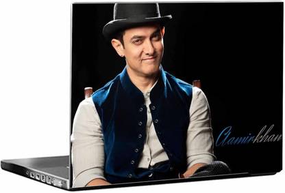 Shopsaver Aamir Khan In Smile Look Of Dhoom 3 Vinyl Laptop Skin Compatible for 15.6 inch