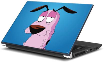 Bluegape Courage The Cowardly Dog 3M Matte Sheet Laptop Decal 15.6