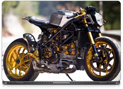 aaRJoo Cafe Racer Modify Bike 14768 Vinyl Laptop Decal 15.6