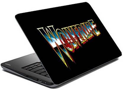 Maison n Mode Wolverine name black Digitally Printed Laptop skins Vinyl Laptop Skin Compatible for 15.6 inch