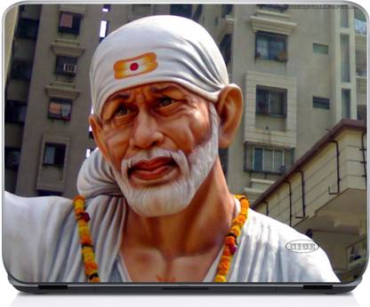 Holicshop Sai Baba In Shirdi Sabka Malik Ek Hai Vinyl Laptop Decal 15.6
