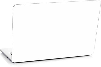 3M Solid Glossy White Color PVC (Polyvinyl Chloride) Laptop Skin Compatible for 15.6 inch