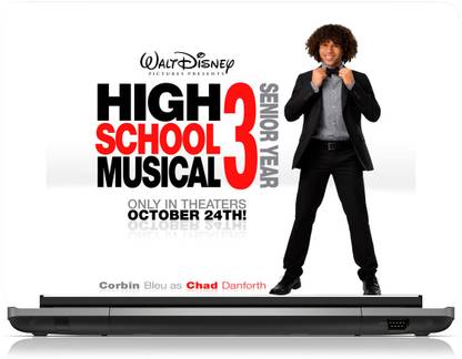 Zapskin Corbin Bleu as Chad Danforth high school musical Vinyl Reusable Laptop Skin Compatible for 15.6 inch