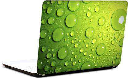 AMEZ Green bubbles 14.8 inch Vinyl Laptop Decal 14.8