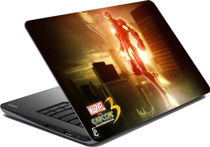 Print Shapes Iron Man Copcom 3 Skin Vinyl Laptop Skin Compatible for 15.6 inch