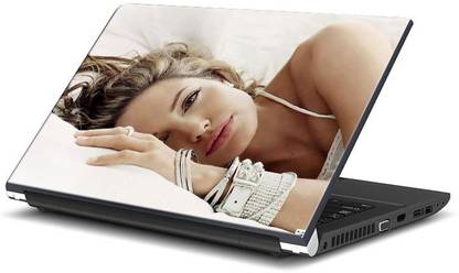 iMerch Sexy Hollywood Actress In Bed Ls00006318 Vinyl Laptop Skin Compatible for 15.6 inch