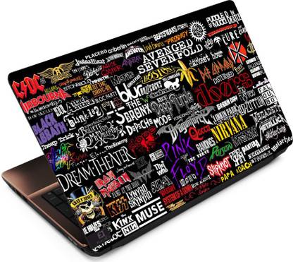 FineArts Band Names Vinyl Laptop Skin Compatible for 15.6 inch