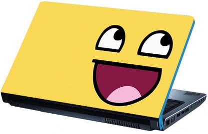 Alter Ego Awesome Face Meme Matte Laminated Vinyl Reusable Laptop Skin Compatible for 15.6 inch