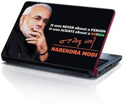 Bluegape Narendra Modi 3 MM Matte sheet Laptop Decal 15.6