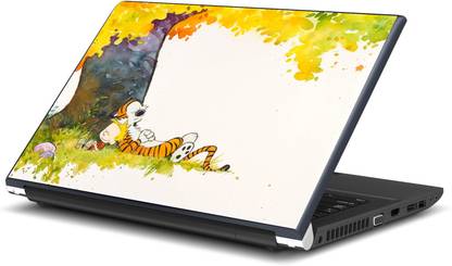 Artifa Calvin and Hobbes sleeping under tree Vinyl Laptop Decal 15.6
