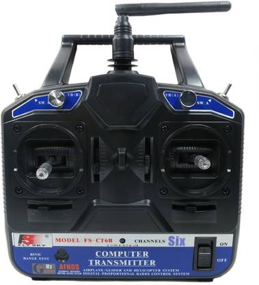 FLYSKY 2.4g Ct6b 6-Channel Transmitter+Receiver (R6b) (Complete Radio System For Rc Helicopter+Airplane)