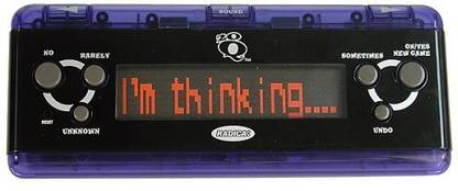 MATTEL 20 Questions Deluxe Handheld Game, Colors Vary