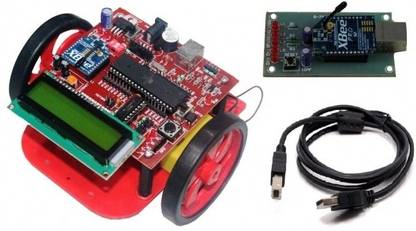 Robomart Atmega 16 Based Xbee Controlled Wireless Robot