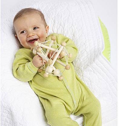 Manhattan Toy Skwish Natural Rattle And Teether Grasping Activity Toy
