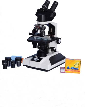 E S A W Esaw Pathological Doctor Compound Student Binocular Microscope, 40x-1500x Mag., Led Illumination with Semi-Plan Achro Objectives and Kit(Containing 50 Blank Slides+Cover Slips+Cleaning Cloth+Dust Cover)