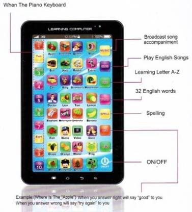 Dinoimpex Kids Educational Tablet