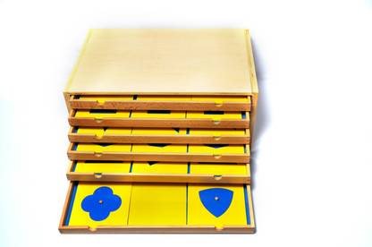 Pranavagamya Montessori Sensorial Geometric Cabinet With 6 Drawers