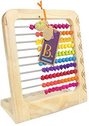B. Toys Fruit Abacus - For Basic Mathematical Operations - Vibrantly Colored Fruit Beads - Safe Construction