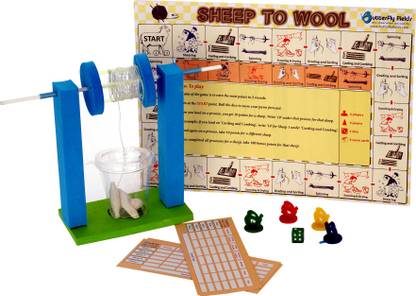 Butterfly FIelds Fibre To Fabric - Animal Fibres - Science Project Kit, Science Workbook