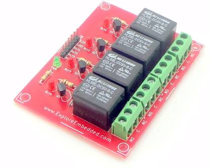 Explore Embedded Four Channel Relay Board (5V)