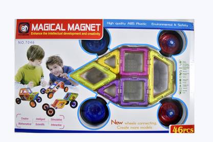 Powerpak Magical Magnet - 46 pcs Magnetic Blocks to Enhance the Intellectual Development and Creativity