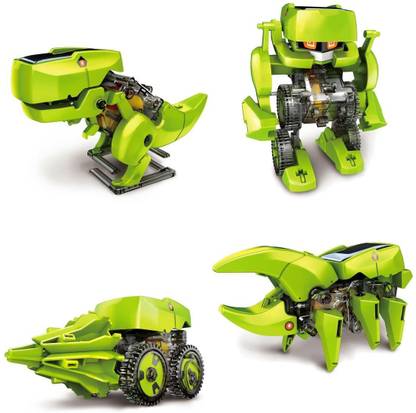 Cute Sunlight Solar Robot 4 in 1 Educational Toy Transform into 4 different model
