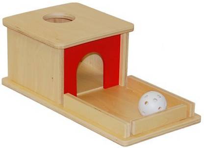 D & D Distributor Montessori Object Permanence Box With Tray And Ball
