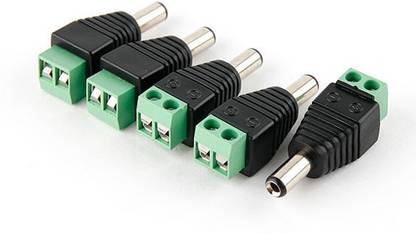 Robu 2.5mm DC Power Plug with Screw Terminal Block (1pcs)
