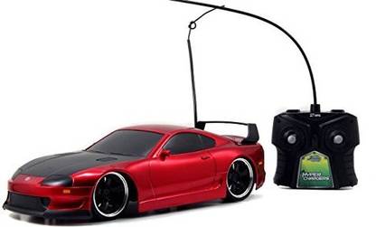 Jada Toys HyperChargers Toyota Supra Tuner/Exotic Remote Controlled Vehicle (1:16), Red
