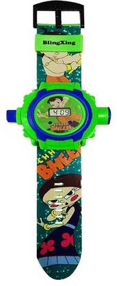 Firstep Chota Bheem Projector Digital Watch With 24 Images for Kids