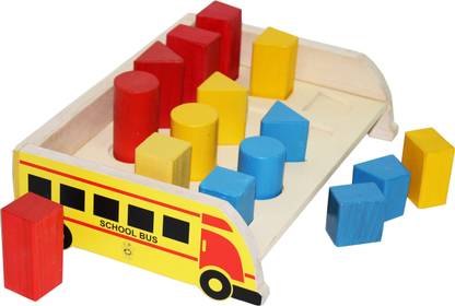 SKILLOFUN 3D Geo Shape Sorter-Bus