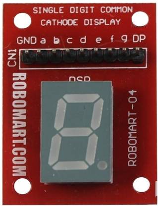 Robomart Single Digit Common Cathode Seven Segment Display