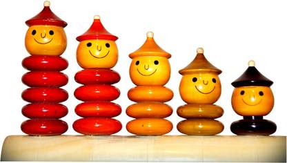 Desi Toys Desi Toys Peppy 5 stackers, Hum Panch Stacker