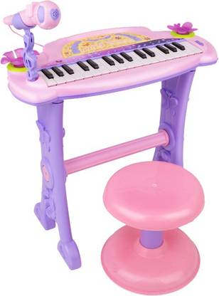 Buddy Fun Electronic Symphonic Piano Key Board Organ – Educational Musical Toy With Mp3 Plug-In Option + Sing-Along Microphone