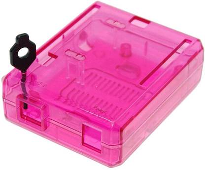 SB COMPONENTS Pink Transparent Case for Arduino UNO R3