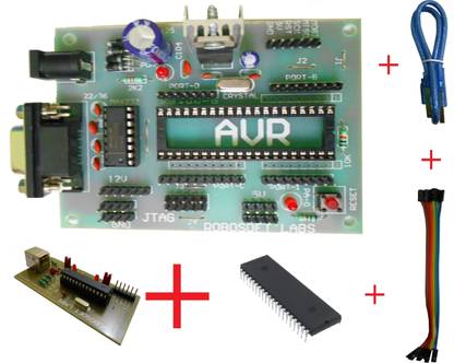 Robosoft Labs AVR 40 PIN DEVELOPMENT BOARD With MAX232 , ATMEGA32 IC & PROGRAMMER