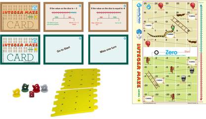 Butterfly FIelds Integers - Positive & Negative - Math Project Kit, Math Workbook