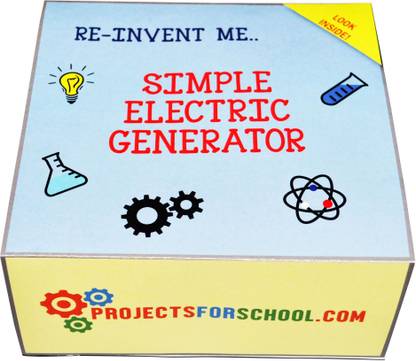 ProjectsforSchool Simple Electric Generator -DIY Kit for Science Project