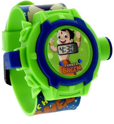 Vente Chota Bheem Projector Digital Watch With 24 Images for Kids