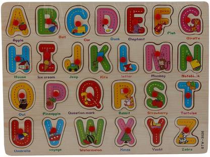 Comfort Living Easy Learning Wooden Alphabet Tray Pin And Place Learning Kit Price In India Buy Comfort Living Easy Learning Wooden Alphabet Tray Pin And Place Learning