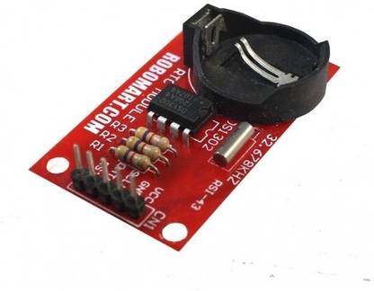 Robomart Real-Time Clock Module DS1302 with Battery for arduino