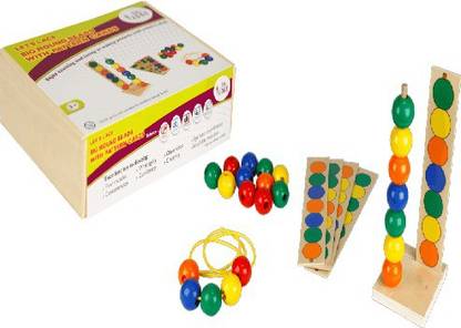 Eduedge Let'S Lace - Big Round Beads with Pattern Cards