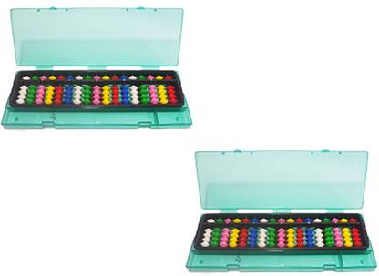 Sae Fashions Multicolor 17 Rod Abacus Kit With Box Set Of 2