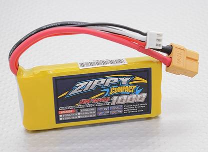 Robu ZIPPY Compact 1000mAh 2S 25C Lipo Pack