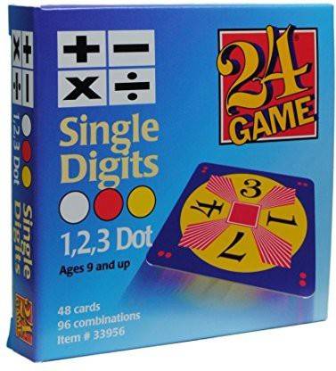 24 Game 24 Game: 48 Card Deck, Single Digit cards Math Game