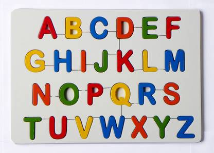 Wood-O-Plast English Alphabet Tray Set (Capital Letters)